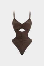 Bañador Marrón Cut-Out