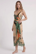 Bañador & Pareo Tropical Beige