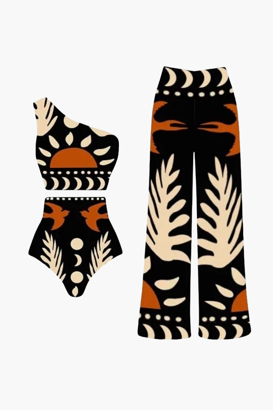 Bañador & Pareo Tribal Negro