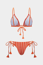 Bikini Rayas Coral