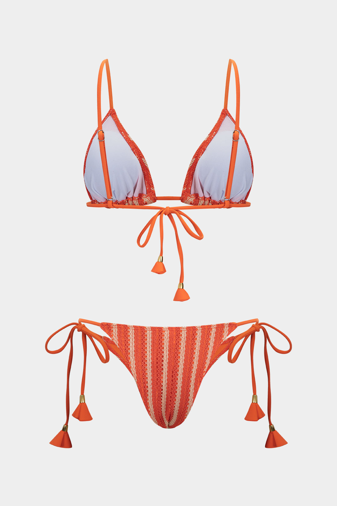 Bikini Rayas Coral