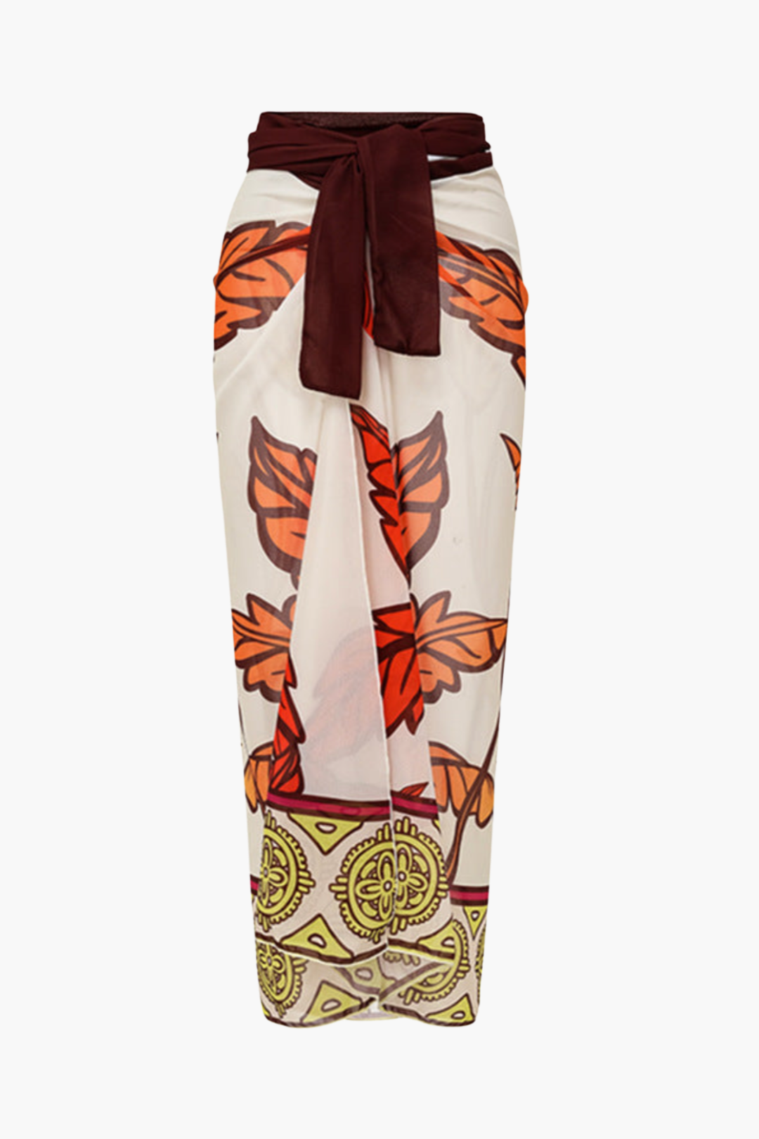 Bañador & Pareo Floral Naranja