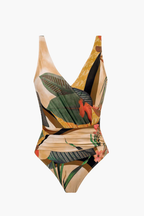 Bañador & Pareo Tropical Beige