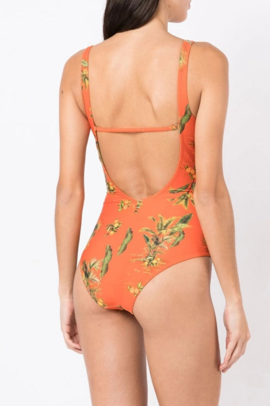 Bañador & Pareo Floral Naranja