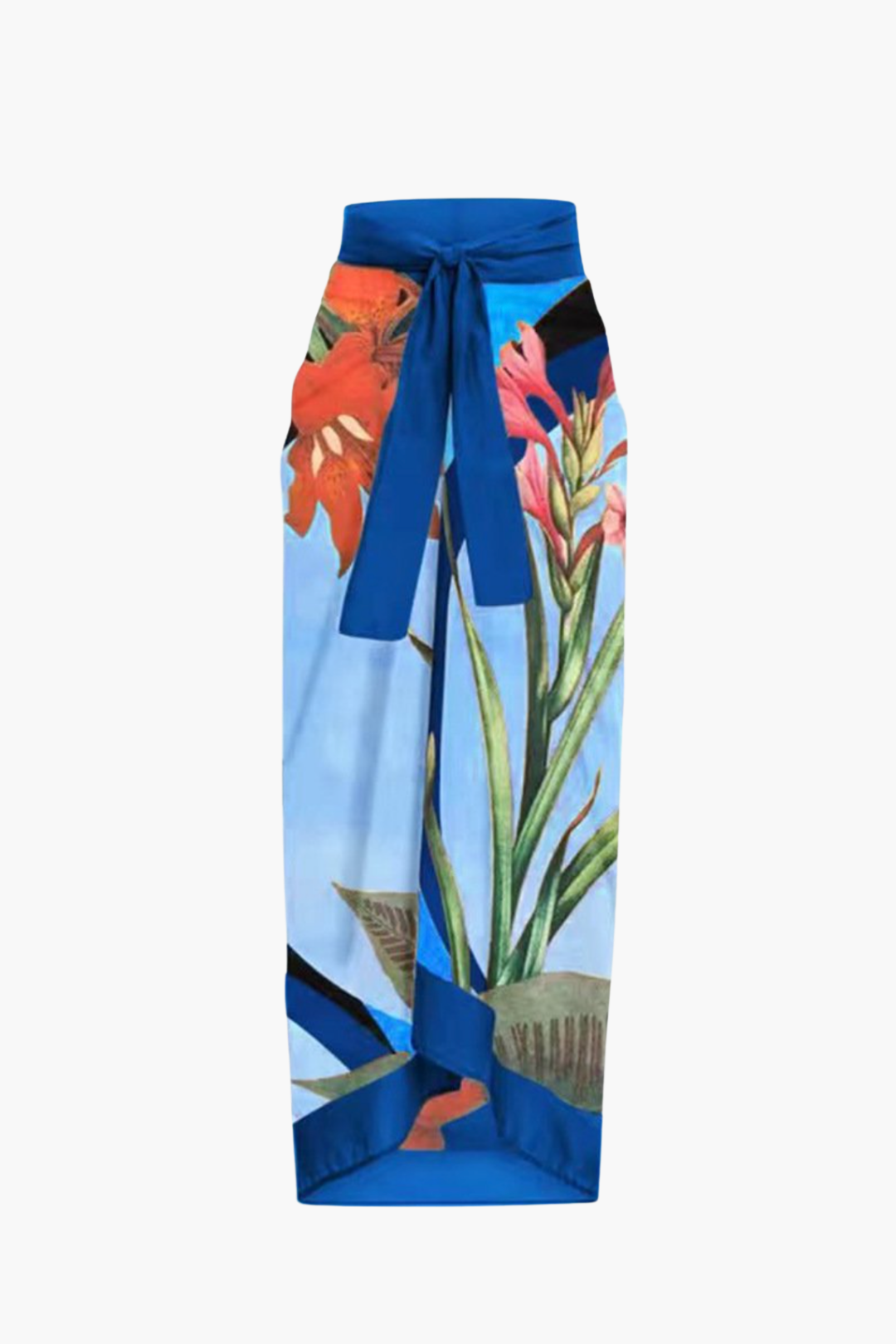 Bañador & Pareo Floral Azul