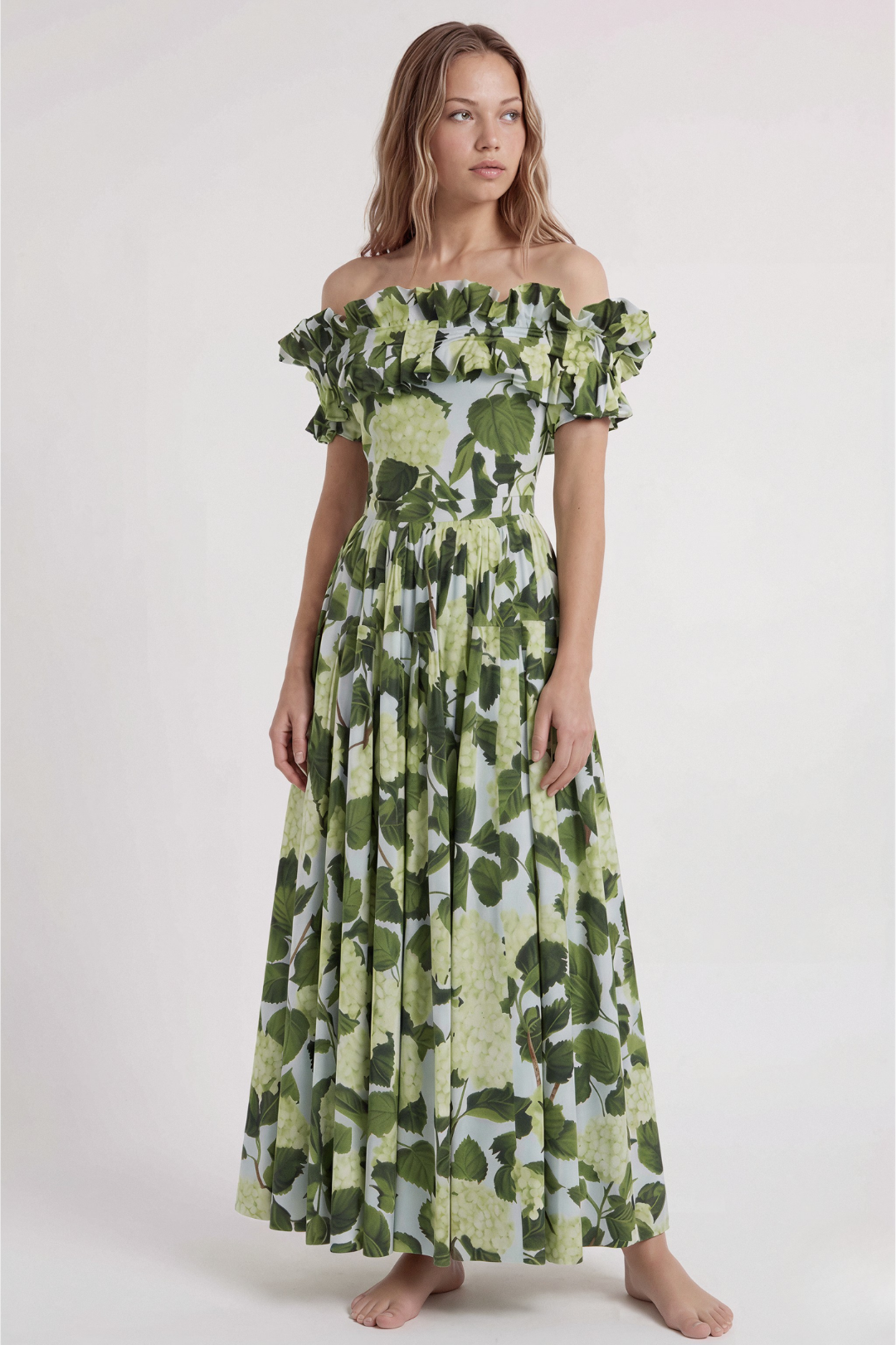 Bañador & Pareo Floral Verde