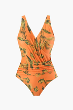 Bañador & Pareo Floral Naranja