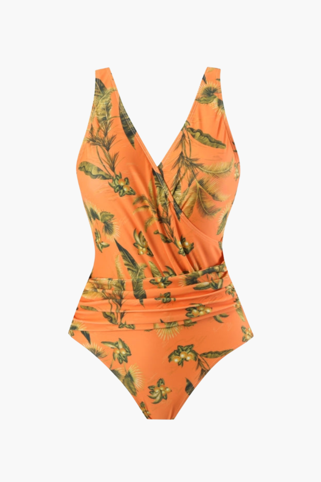 Bañador & Pareo Floral Naranja