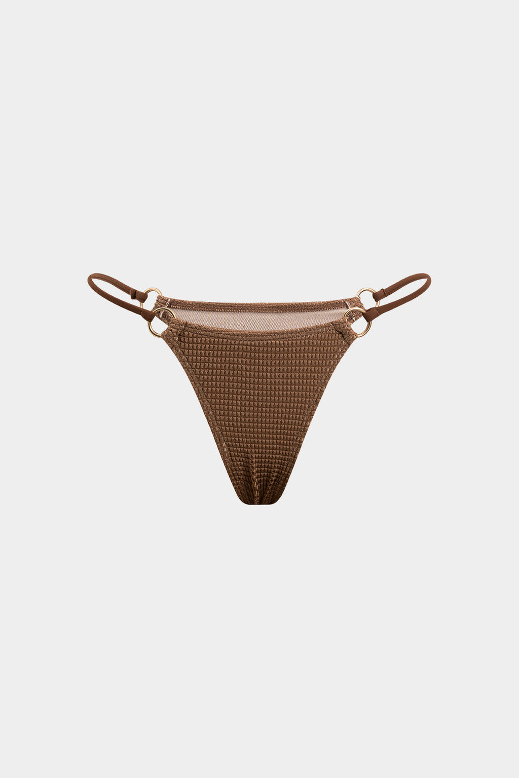 Bikini & Pareo Marrón Texturizado