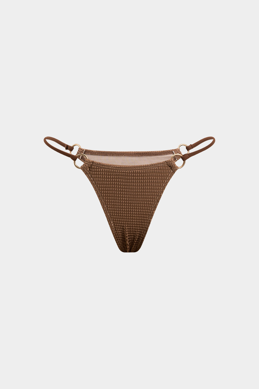 Bikini & Pareo Marrón Texturizado