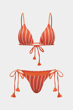 Bikini Rayas Coral