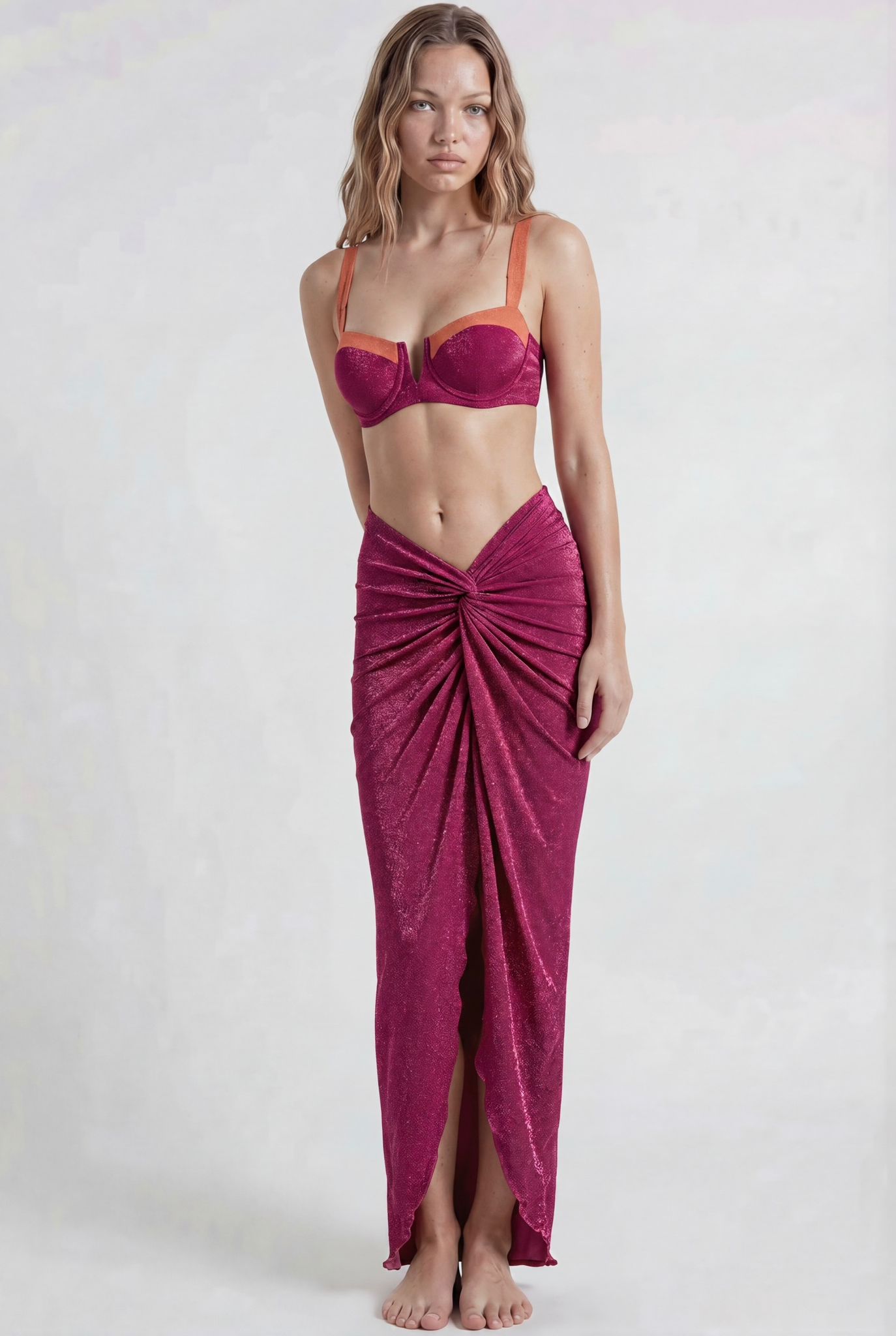 Bikini & Pareo Fucsia