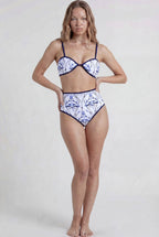 Bikini Azul Estampado