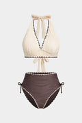 Bikini Halter Texturizado