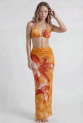 Bikini & Pareo Degradado Naranja