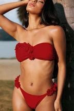 Bikini Rojo Floral