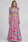 Bikini & Pareo Floral Rosa