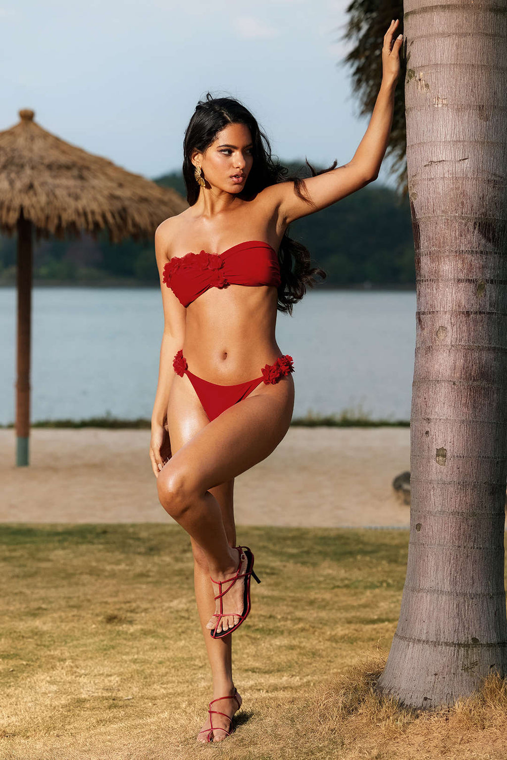 Bikini Rojo Floral