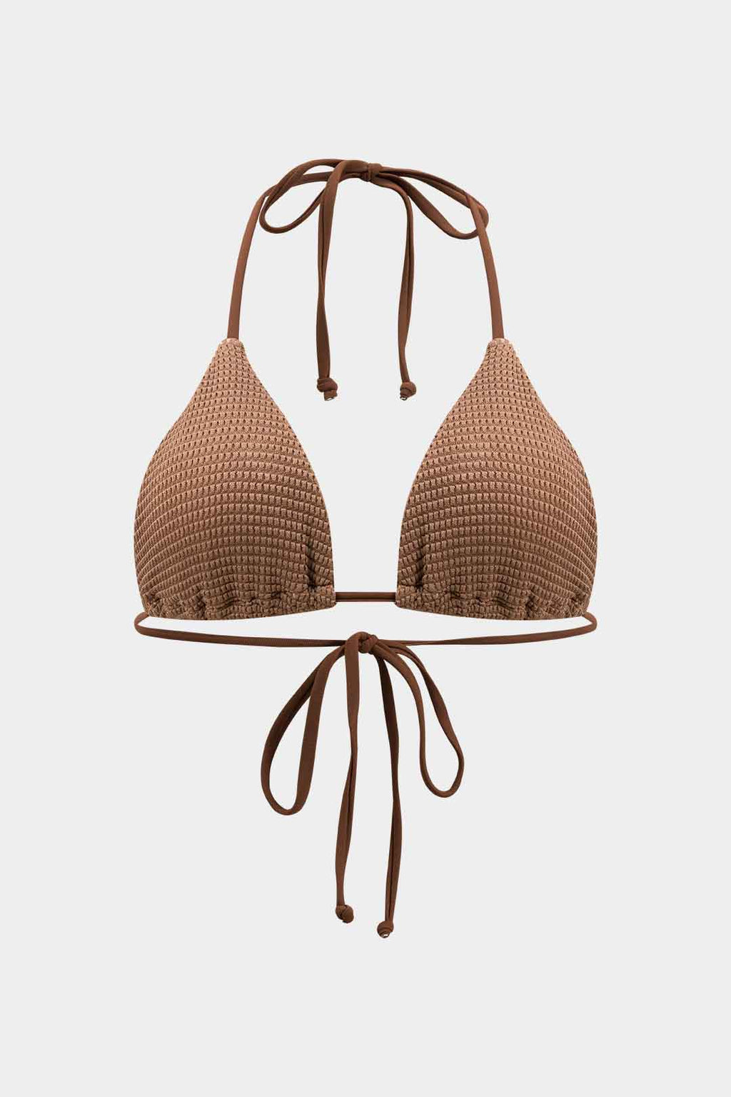 Bikini & Pareo Marrón Texturizado