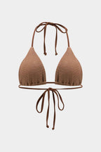 Bikini & Pareo Marrón Texturizado