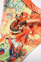 Rosvell Sunset Marble Bikini & Pareo Set
