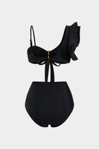 Bikini Negro Detalle Dorado