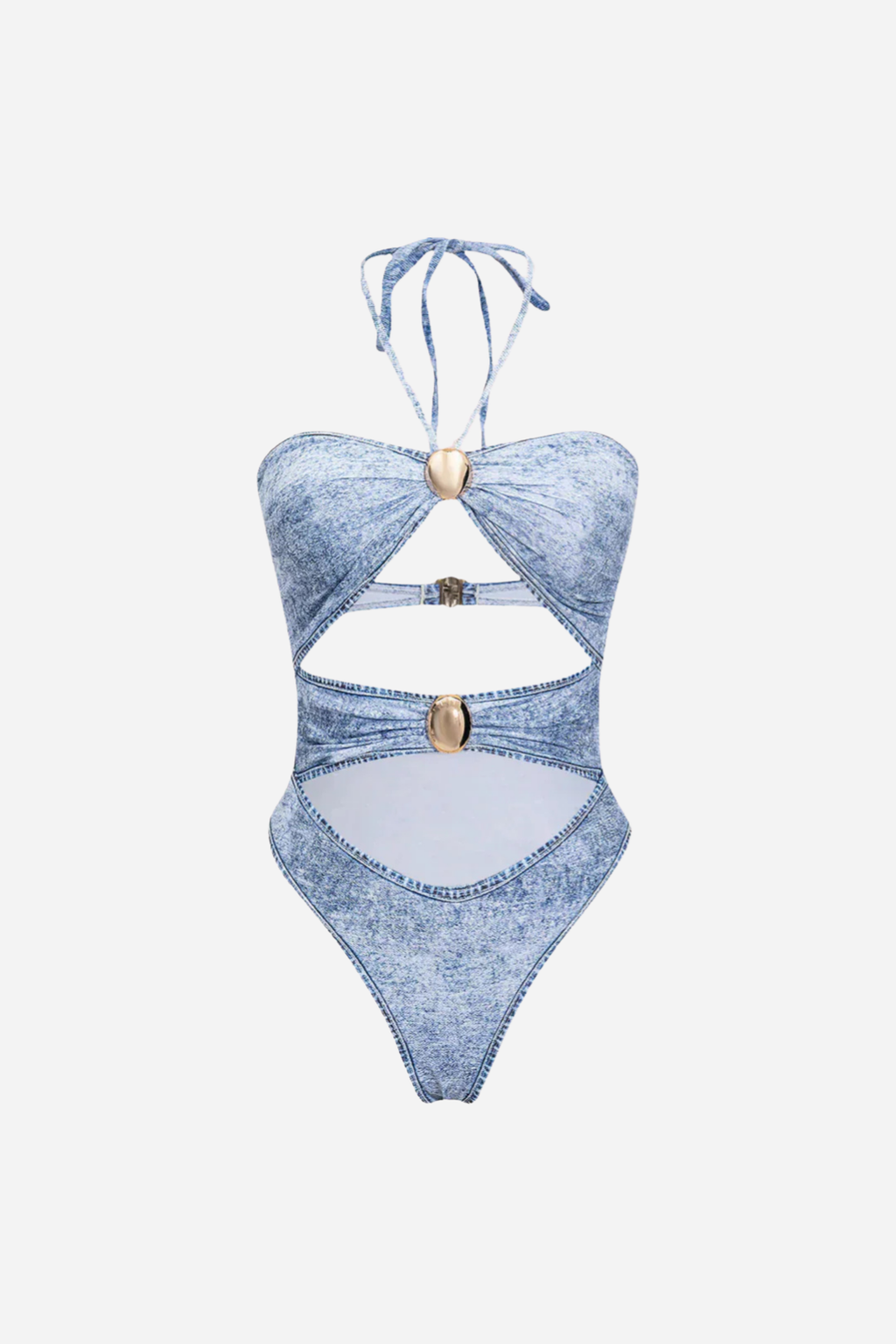Bañador Denim Cut Out