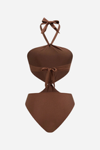 Bañador Halter Cut Out