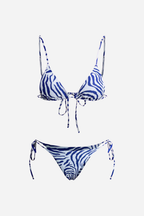 Bikini Zebra Azul