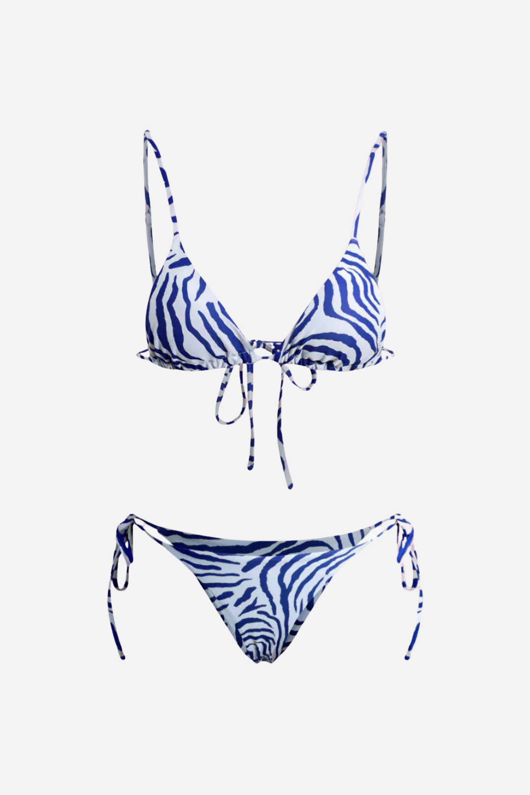 Bikini Zebra Azul