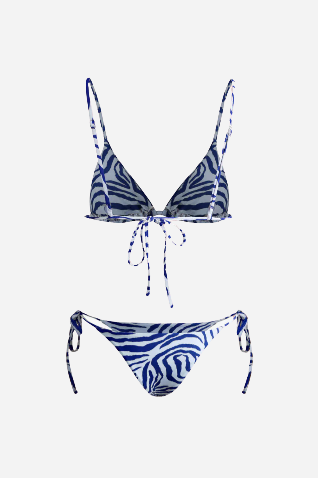 Bikini Zebra Azul