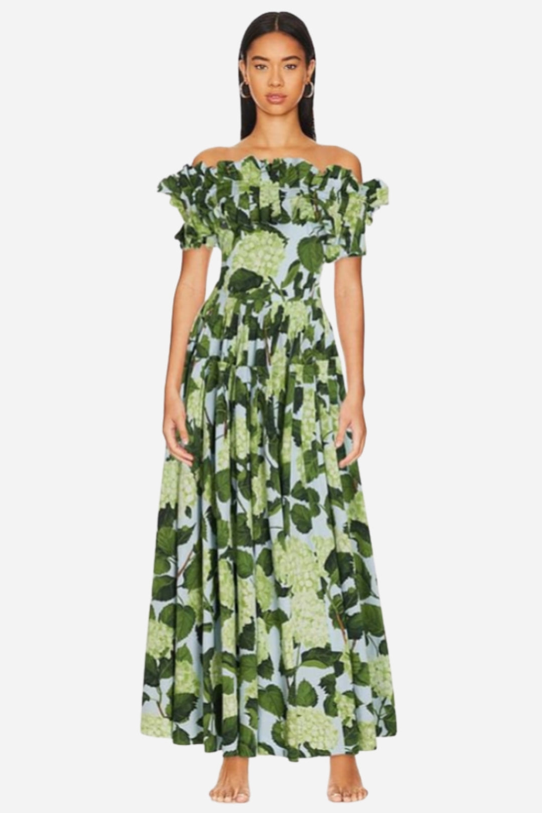 Bañador & Pareo Floral Verde