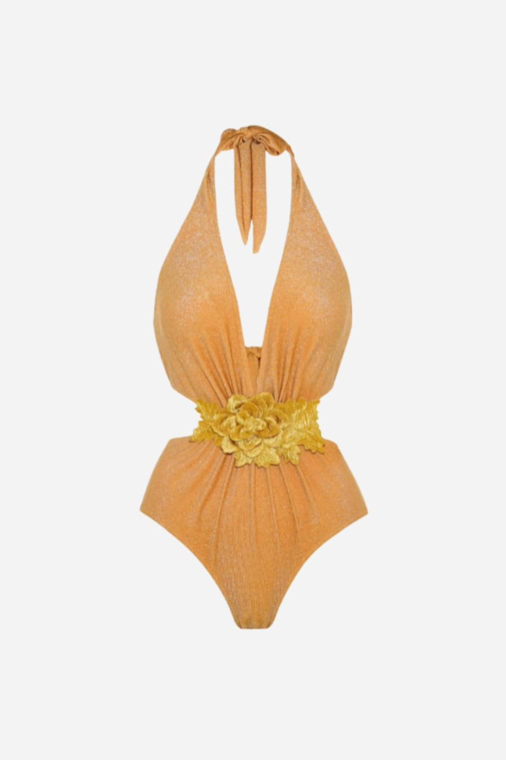 Bañador & Pareo Dorado Elegante