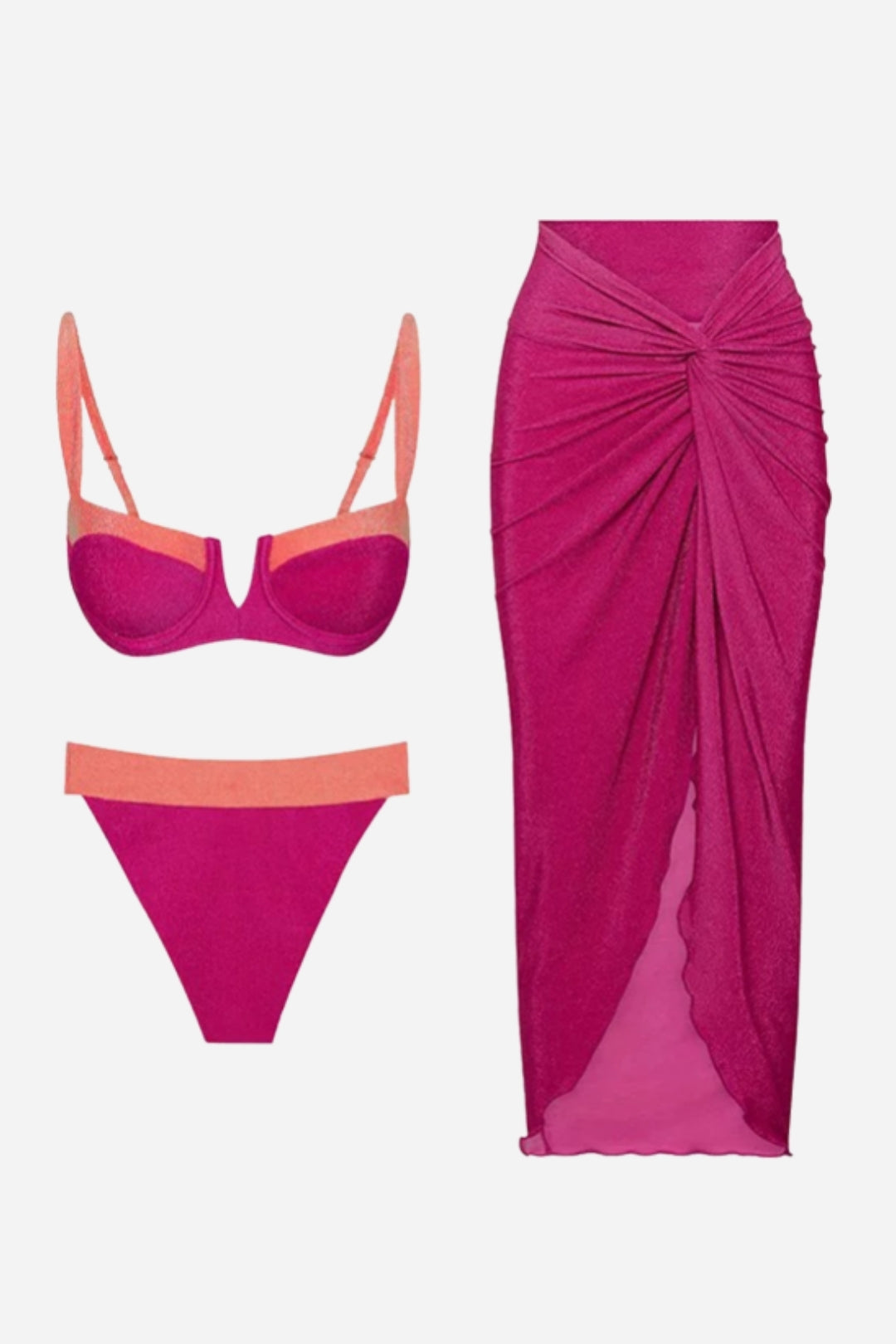 Bikini & Pareo Fucsia