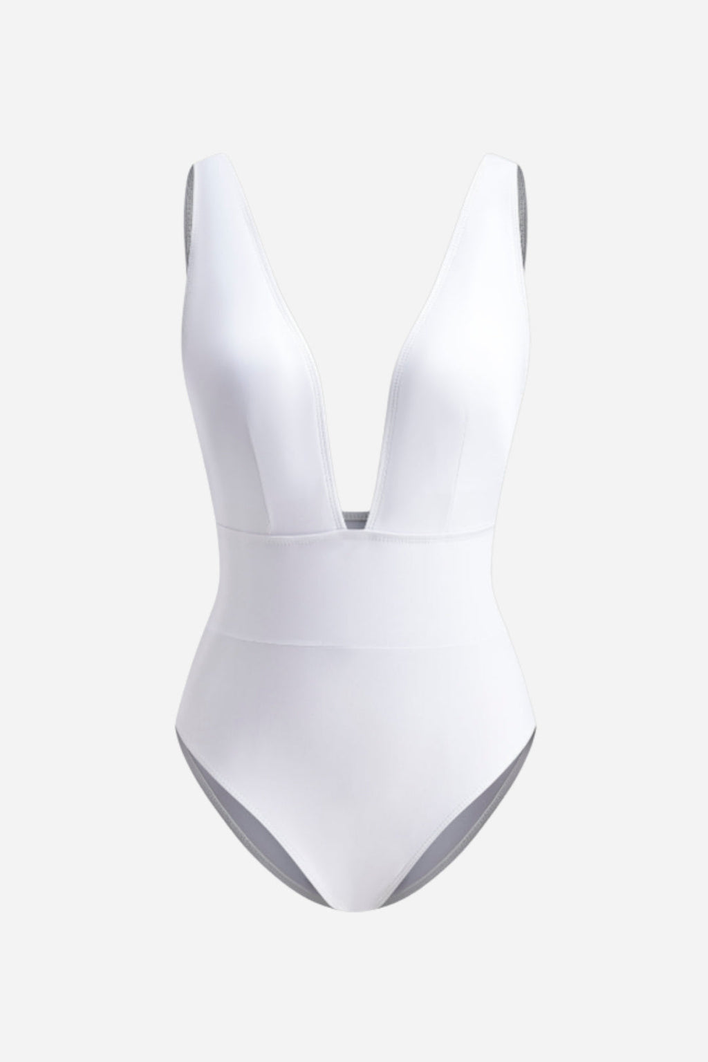 Bañador Blanco Escote Profundo