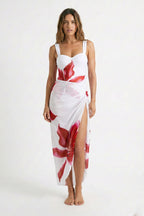 Bañador Flor Roja