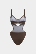 Bañador Marrón Cut-Out