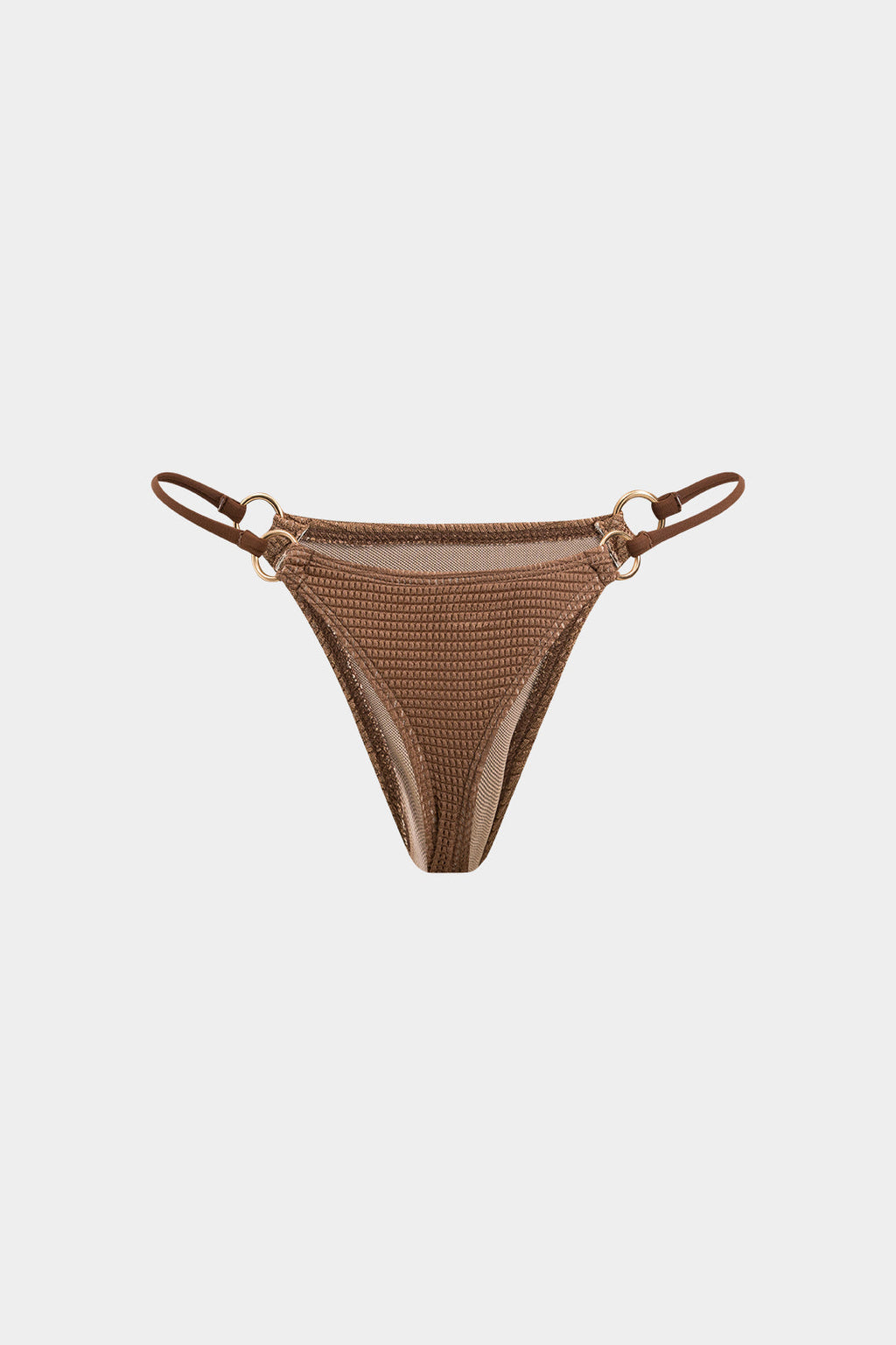Bikini & Pareo Marrón Texturizado