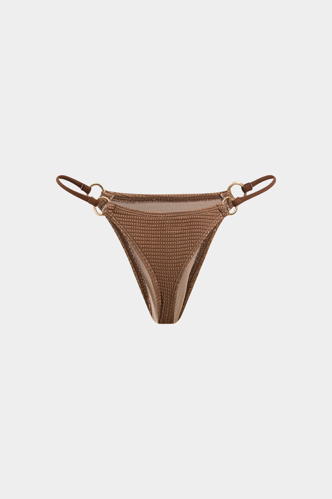 Bikini & Pareo Marrón Texturizado