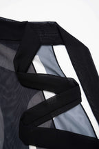 Rosvell Noir Wave Bañador & Pareo Set