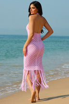 Vestido Crochet Fringe