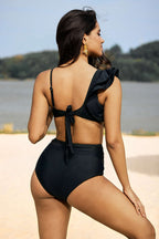 Bikini Negro Detalle Dorado