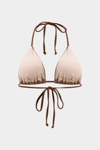 Bikini & Pareo Marrón Texturizado