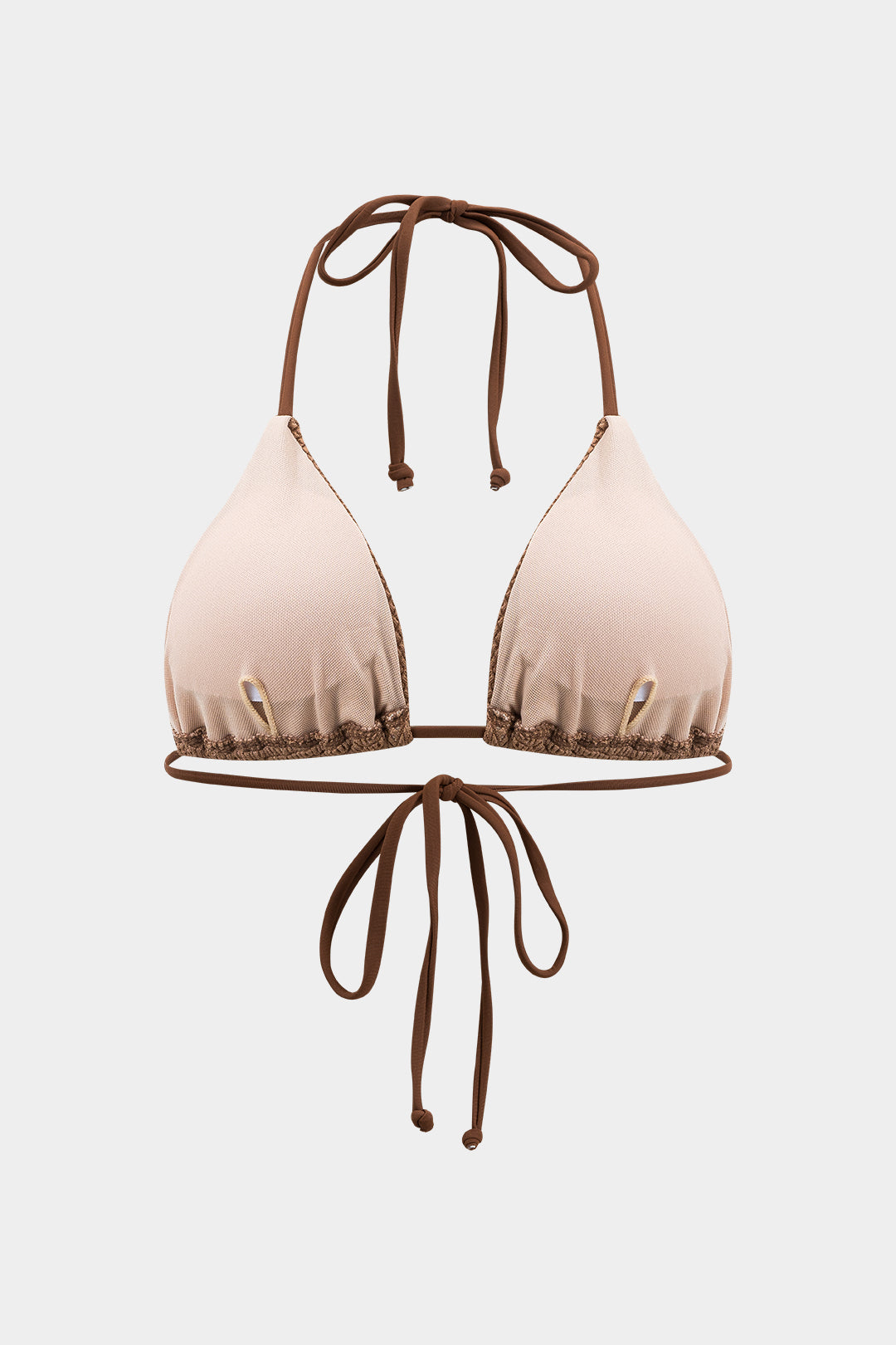 Bikini & Pareo Marrón Texturizado